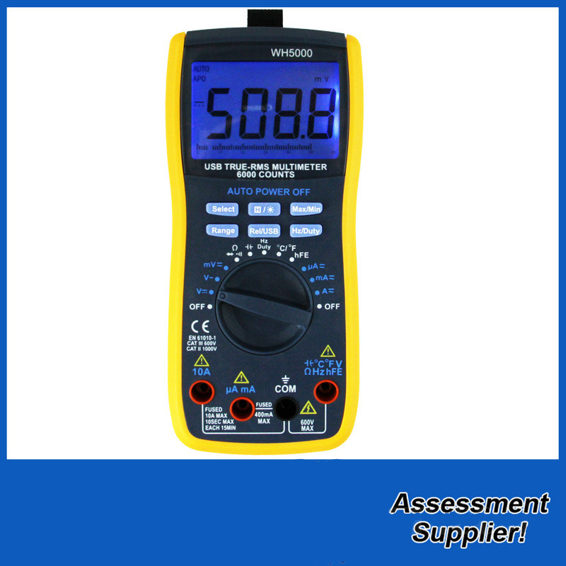 Digital Multimeter with USB Interface/6000counts (WH5000)