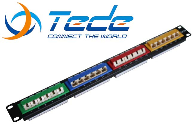 Patch Panel (24-Port Cat5e)