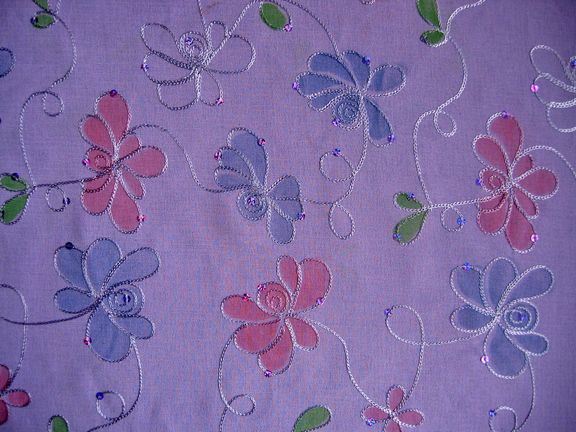 Linen Embroider With Handpainting (WZ-3013)