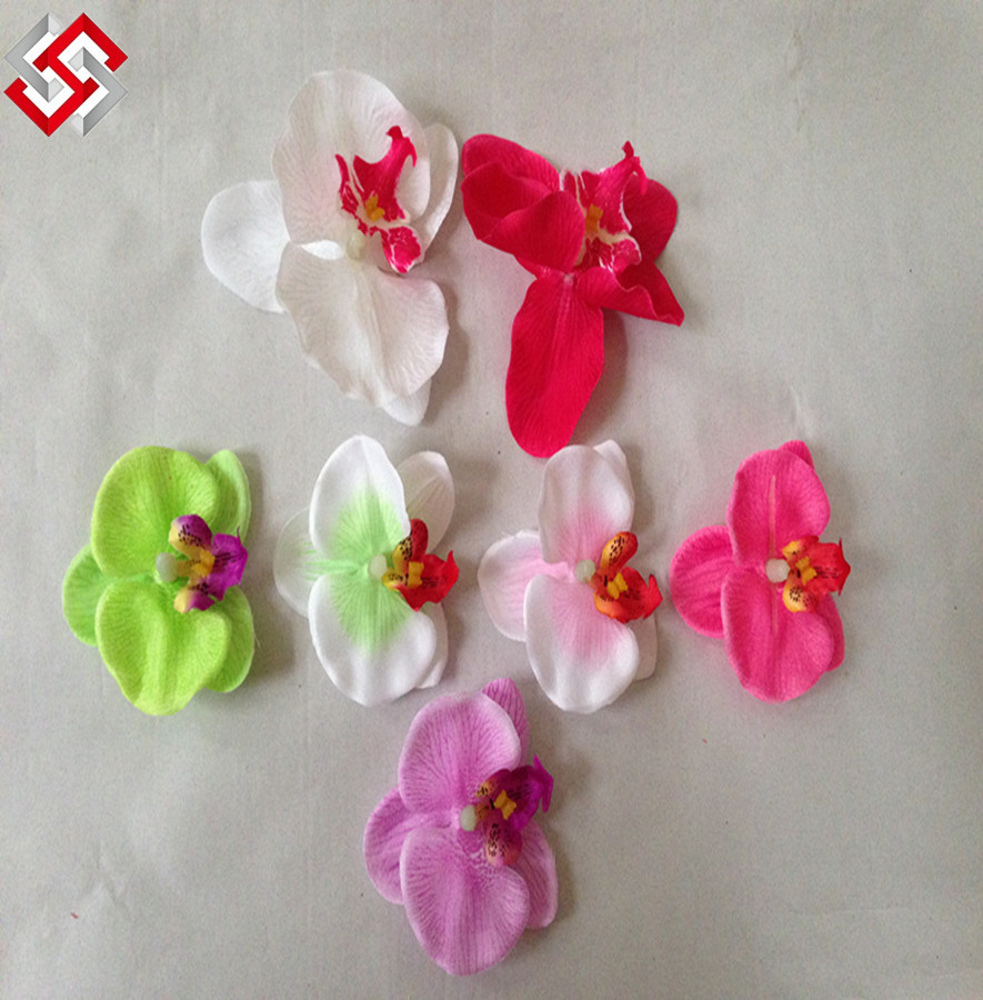 Artificial Faux Silk Real Touch Ready Sale Version Phalaenopsis Orchid Head
