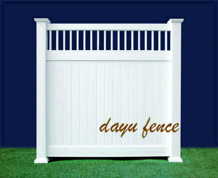 PVC Top Picket High Garden Fence