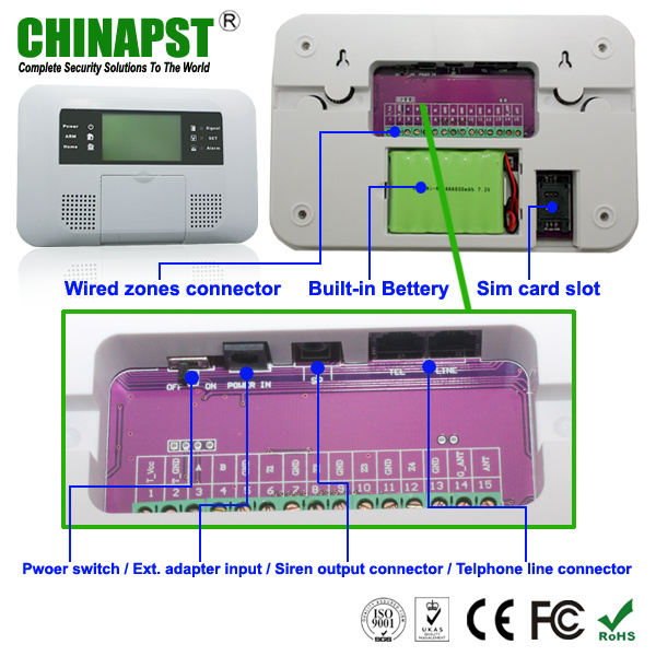 DIY Home Alarm System with PSTN GSM Mode (PST-PG104CQ)