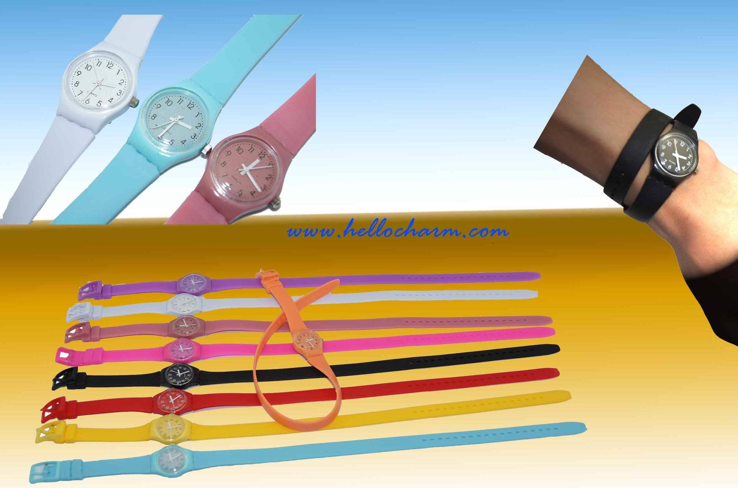 Long Strap Silicone Wrist Watch, Popular and Lovely