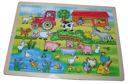 Wooden Jigsaw Puzzle Farm Wooden Puzzle (34009)