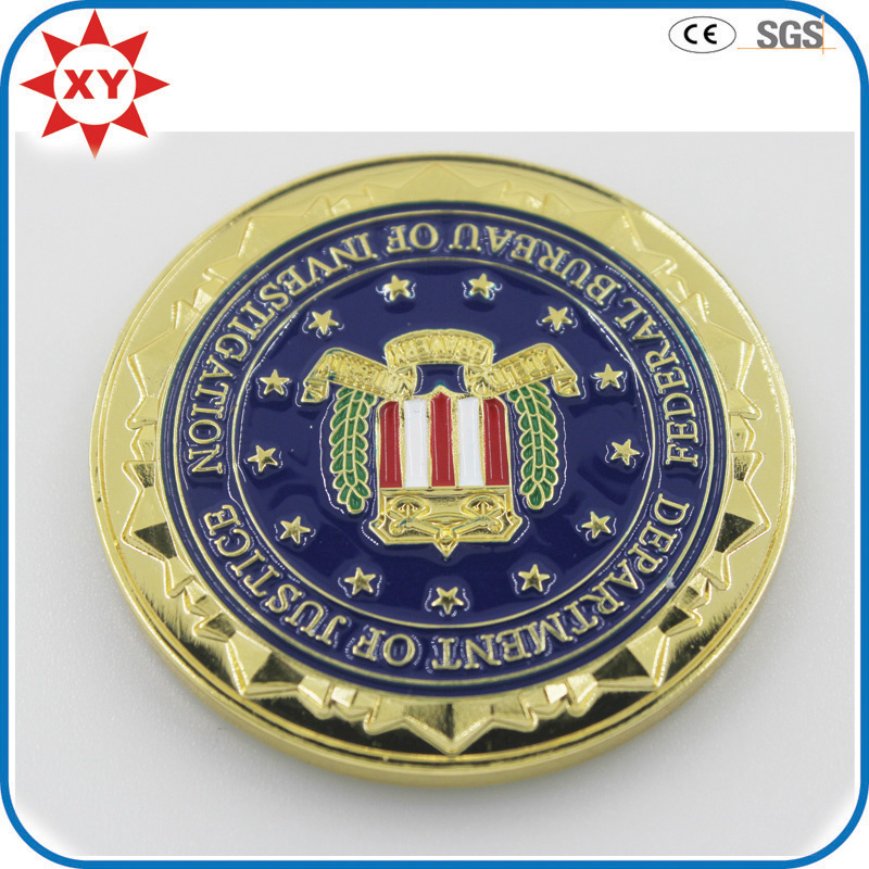 Gold Plating 2 Inch Custom Challenge Coin