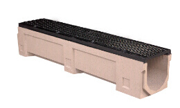 Polymer Concrete Drainage Channel with Grating