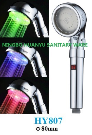 LED Shower Head with Tempreture Shower on Arm (HY807)