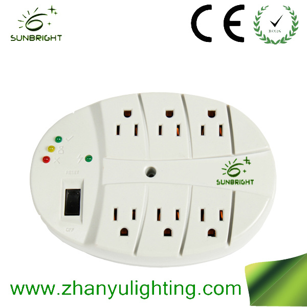 6 Direct Outlet Voltage Protector Socket Bx-V017
