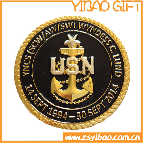 High Quality Military Metal Coins with Swirl Edge (YB-c-016)