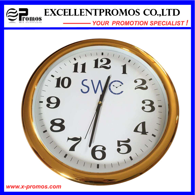 High Quality Custom Logo Printing Round Plastic Wall Clock (Item23)