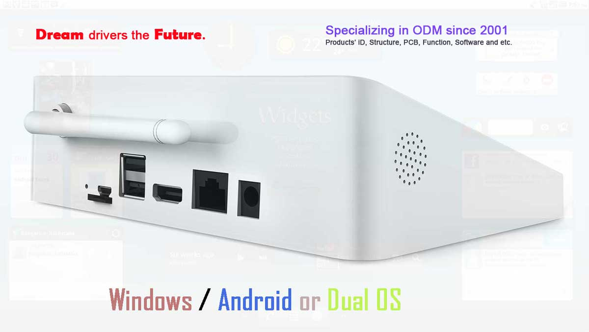 7inch Screen Intel Dual System Dual Boot Mini TV Box