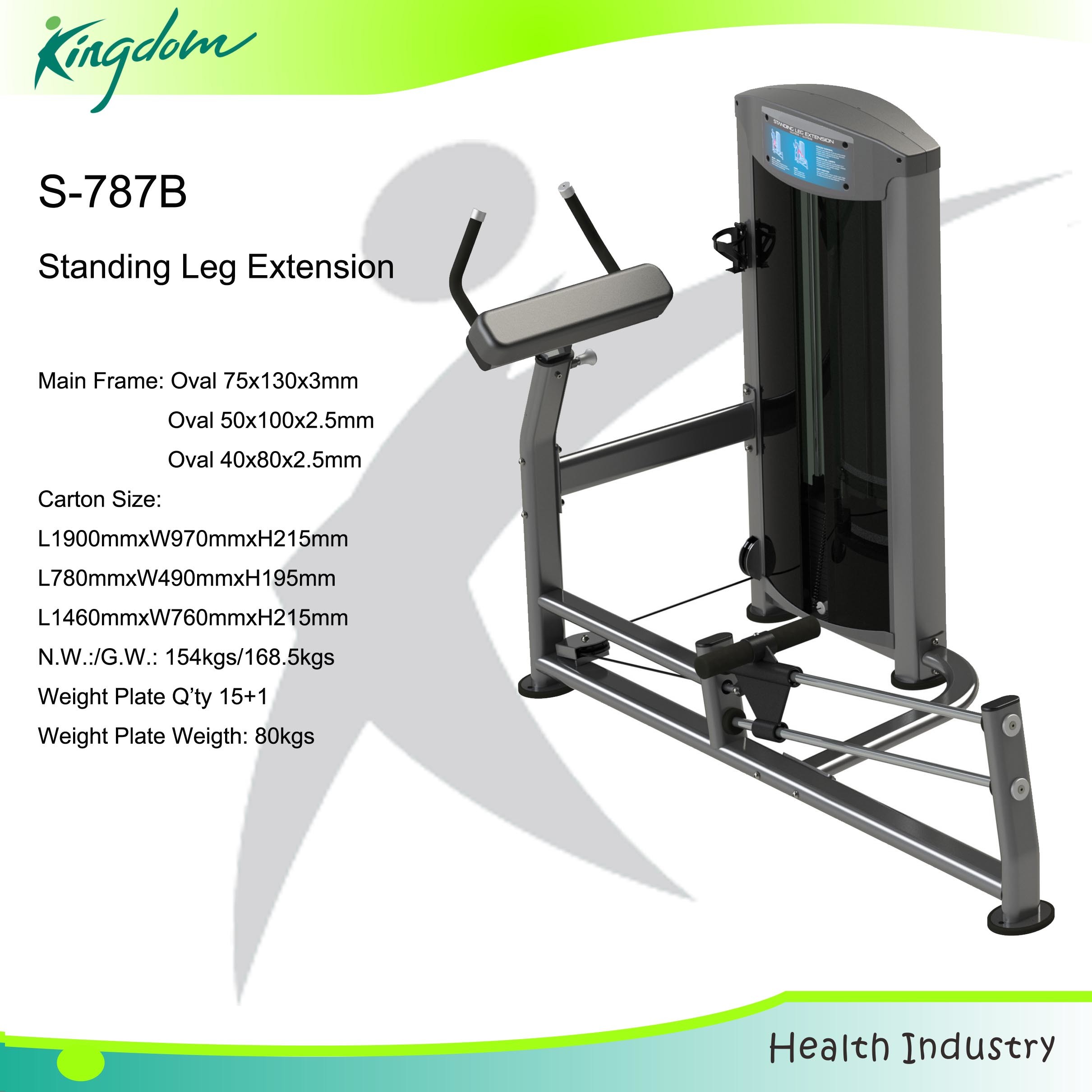 Body Building Standing Fitness Equipment Leg Extension