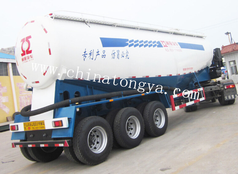 Manufacturer Tongya 3 Axles Bulk Cement Tanker Trailer