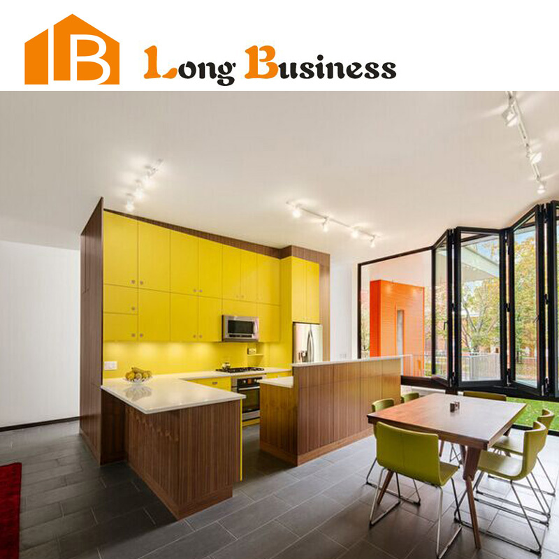 Customized Mixed Color Lacquer Kitchen Cabinet