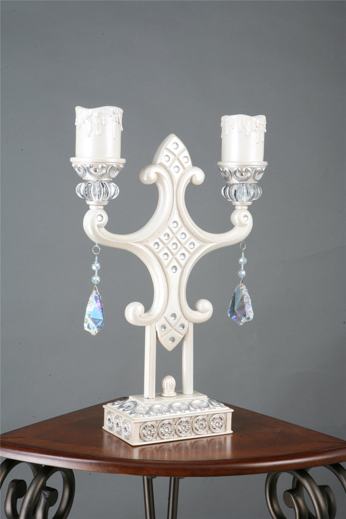 Resin Crystal Candle Holder