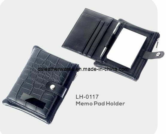 Leather Memo Pad Wallet (LH-0117)