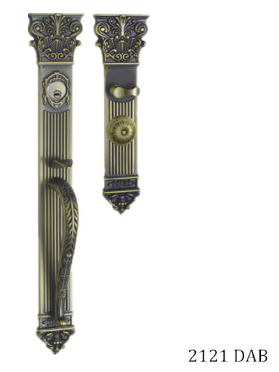 Luxury Antique Brass Villa Door Handle Lock (2121)