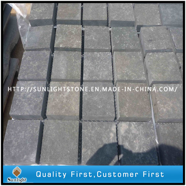 Flamed Black Basalt Cobble Stone/Cubestone/Basalt Paving Stone