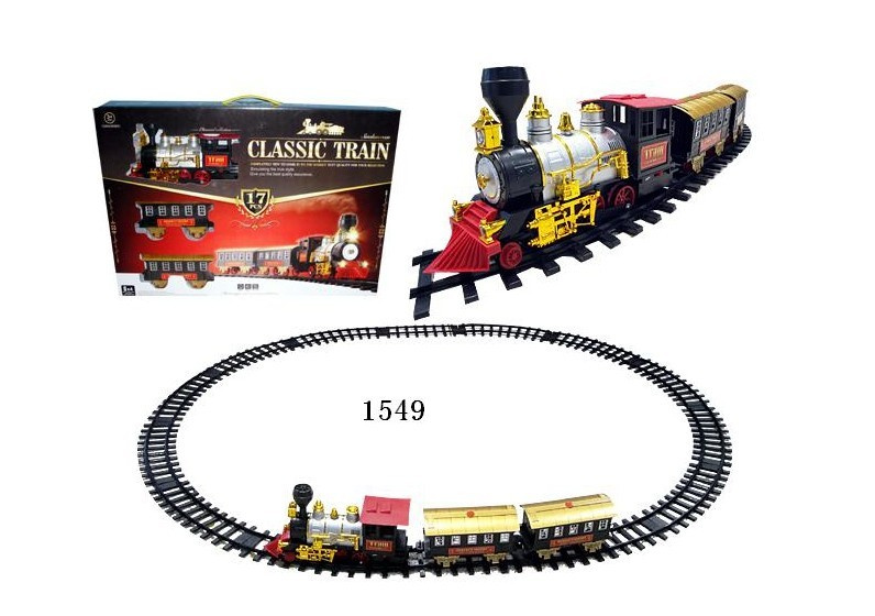 Plastic Electrical Rail-Way Train Model Toy Set ((1549)