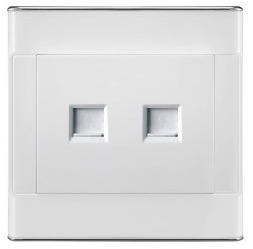Telephone and Network Wall Socket