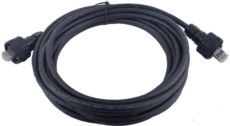 Industrial Grade Waterproof Ethernet Cable Cat SSTP, RJ45 Plug Networking Cable
