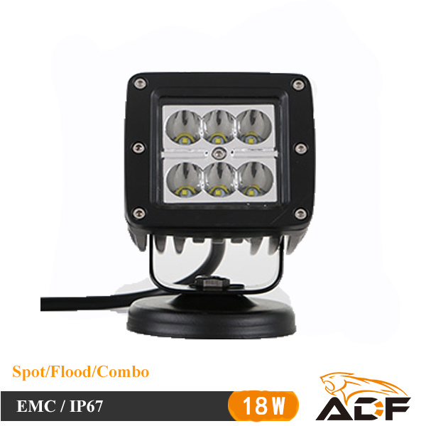 18W Dual Color Square Floodlight LED Work Light