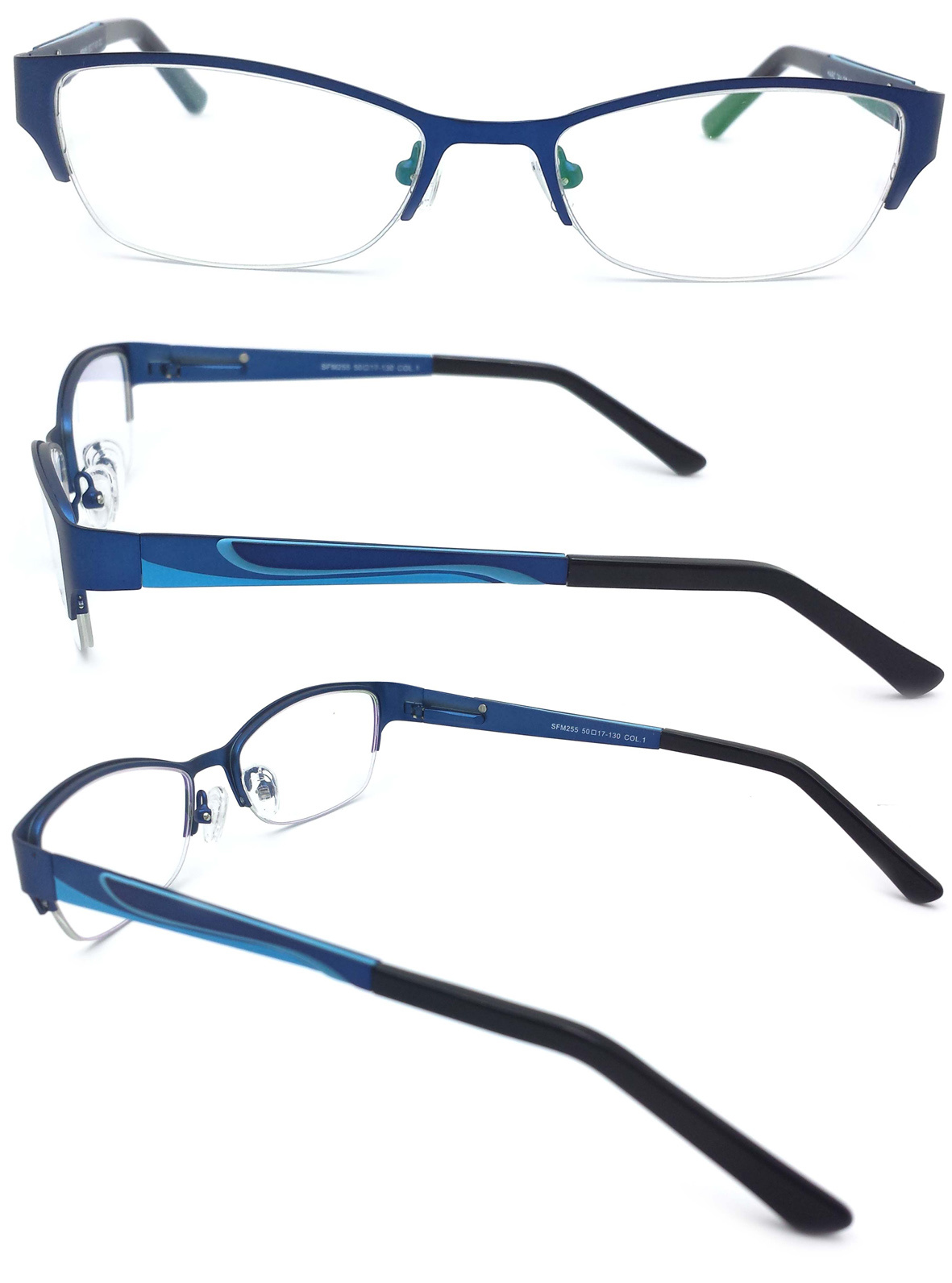 Classic Metal and Acetate Optical Frame Eyeglass and Eyewear (W032)