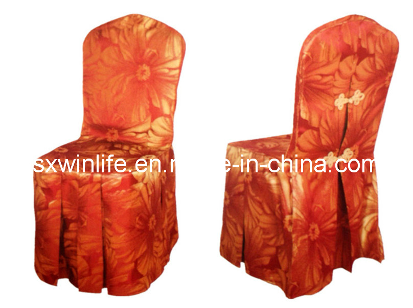 Floral Chair Cover Jacquard Chair Cloth (WLCC018)