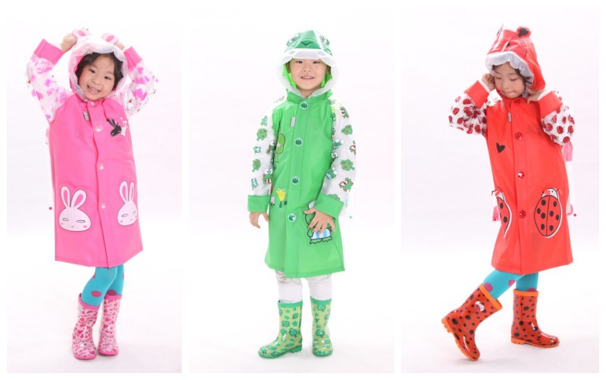 Classical Fashion Animal Kids/Children Printing Raincoat