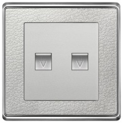 Dermatoglyph Pattern Telephone or Network Computer Wall Socket (OMY-N8-018)