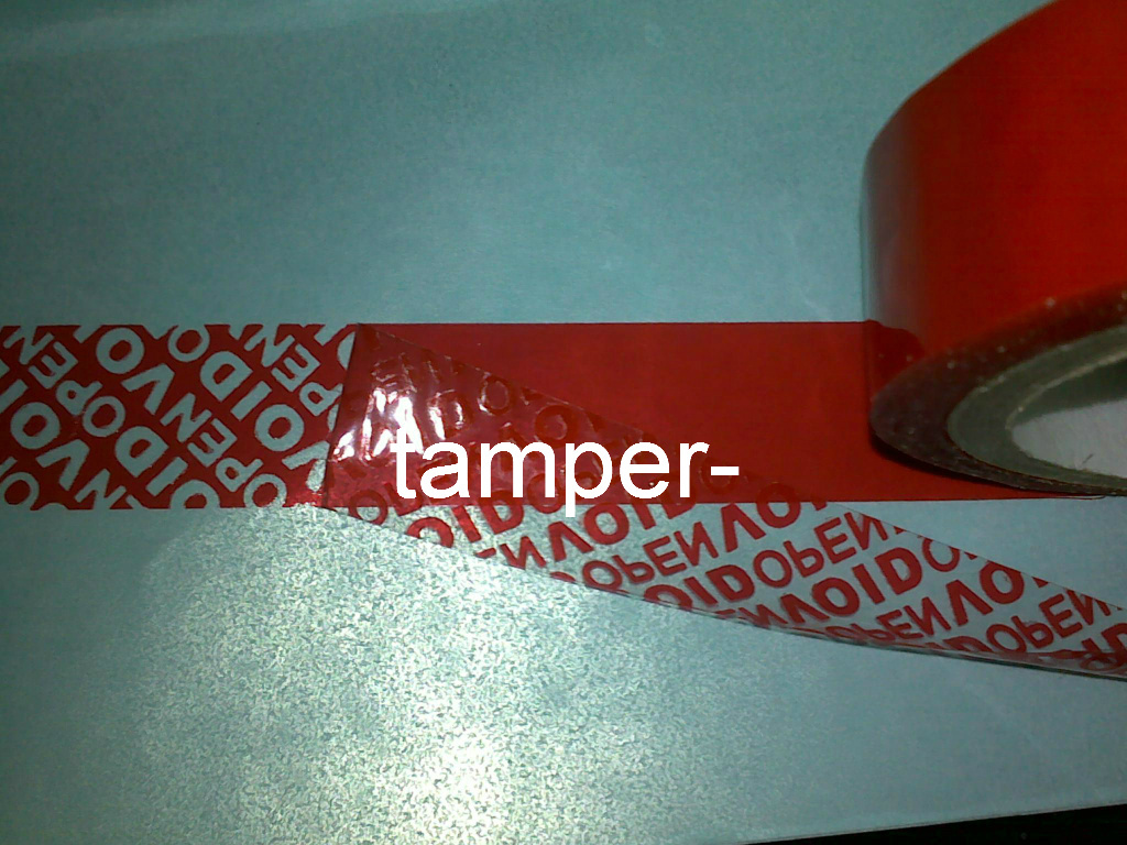 Security Self Adhesive Voidopen Custom Pet Tape