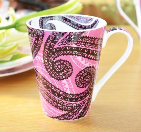 English-Style Ceramic V-Shape Coffee Cups