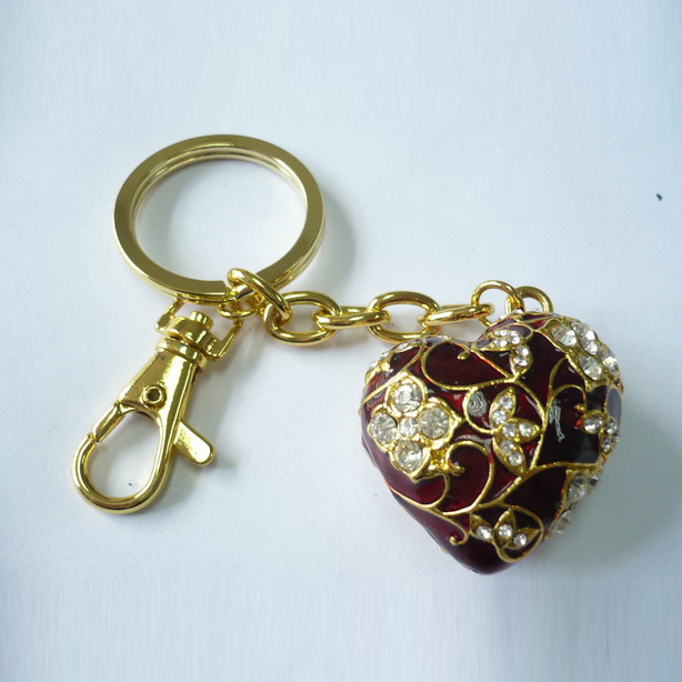 Crystal Strawberry Key Chain