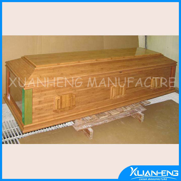 Bamboo Funeral Casket Funeral Bier with Carving