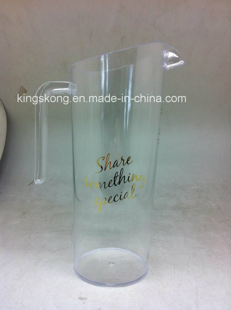 1600ml PS/PC Beer Pitcher Plastic Water Jug with Side Handle