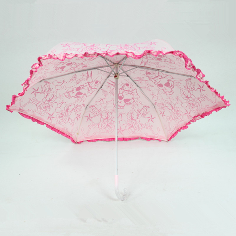 6k New Design Three Fold Umbrella with Manual Open