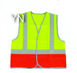 Safety Vest with Silver Reflective Trips