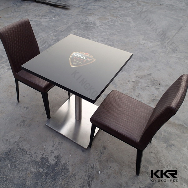 2 Person Solid Surface Restaurant Table