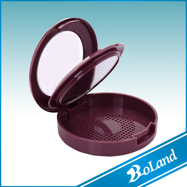 (D) 20g Round Shape Pressed Powder Foundation Box for Make-up
