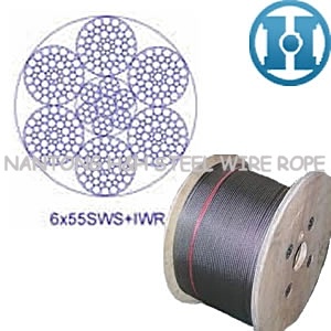 Line Contacted Steel Wire Rope (6X55SWS+IWR)
