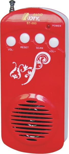 FM Auto Scan Radio with Torch, Speaker and Earphone