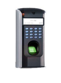 Secured Kiosk Finger Print Scanner as Door Stop Alarm