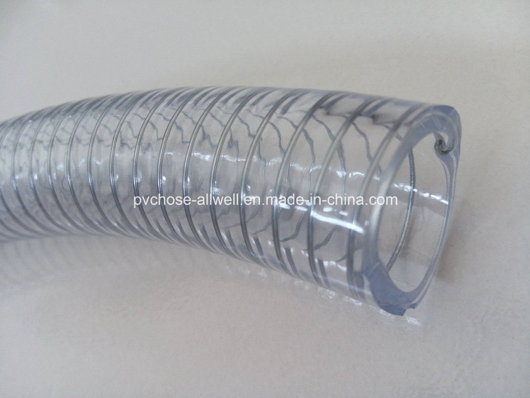 PVC Industrial Clear Spiral Netting Spring Water Hose 2