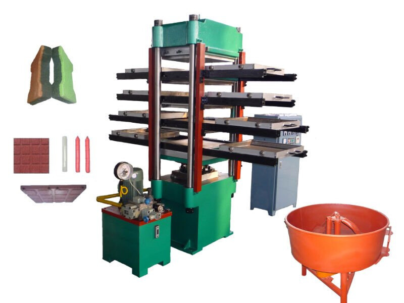 Automatic Rubber Flooring Tile Vulcanizing Machine / Outdoor Rubber Tile Making Machine