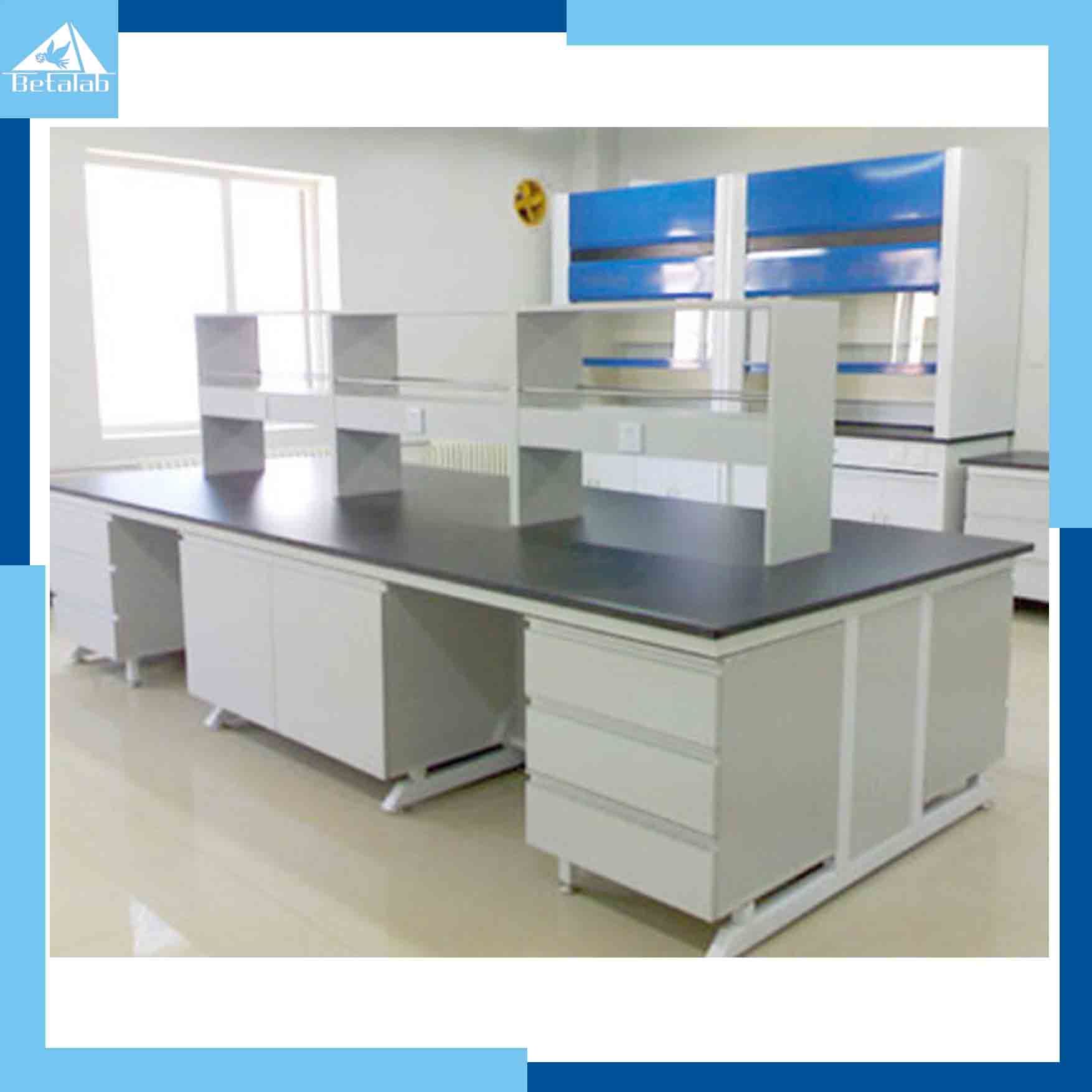 Lab Table with Drawer and Reagent Shelf (Lab Furniture)