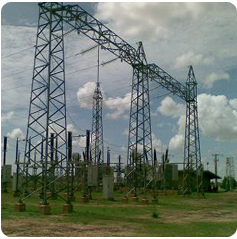 Power Transmission and Distribution Line Substation Steel Structure