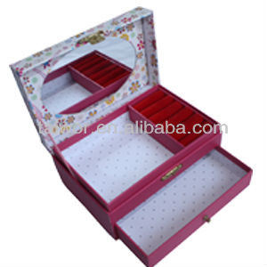 Paper Gift Box for Personal Care with a Mirror
