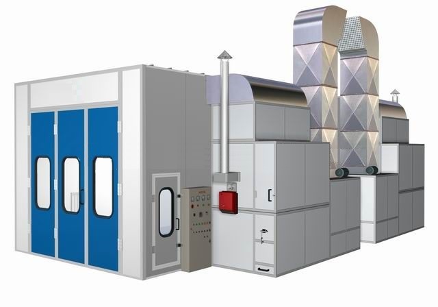 Powder Coating Spray Booth Is a Downdraft Paint Booth for Sale with Riello Burner