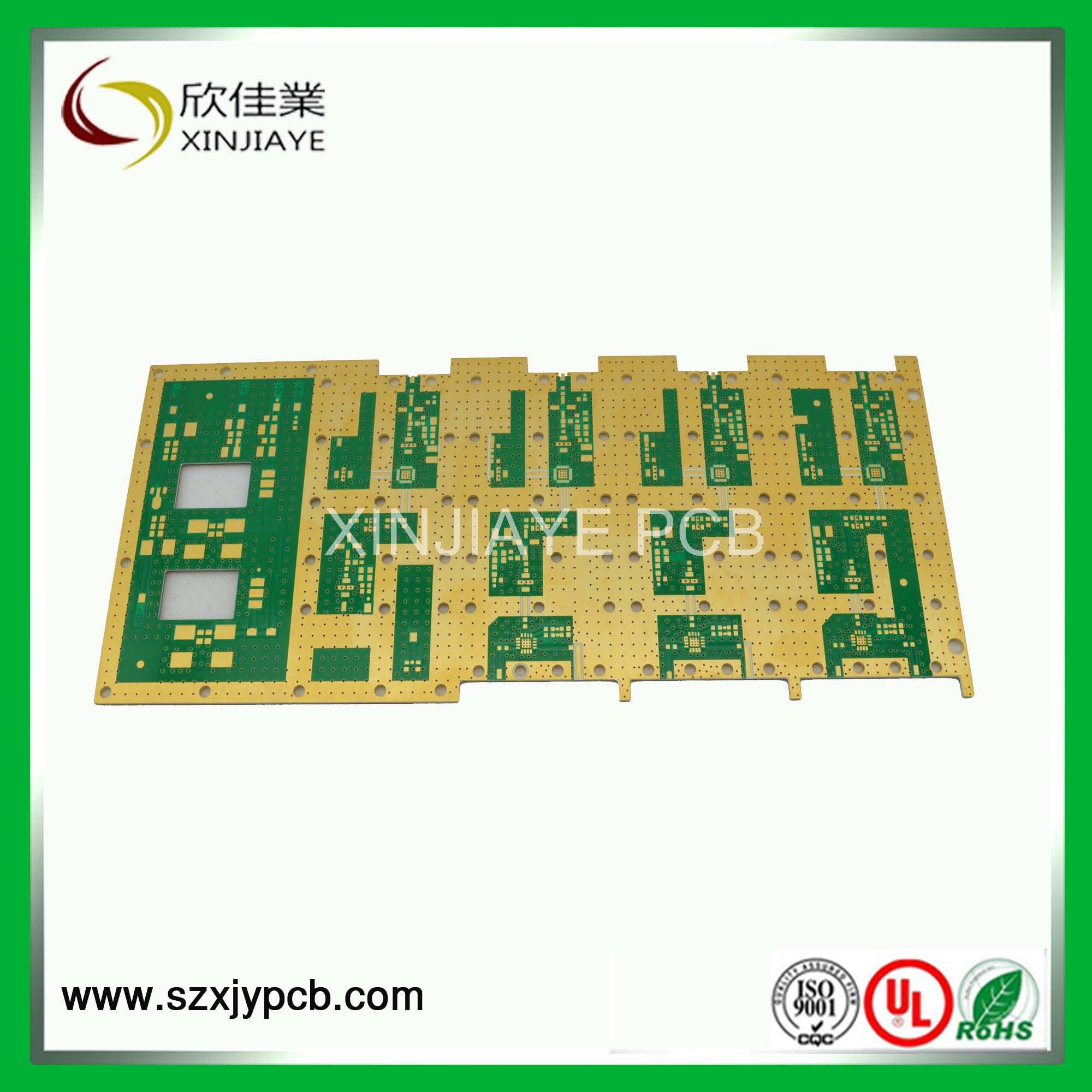 4 Layer Gold Finish Printed Circuit Board /Green Solder Mask Immersion Gold PCB Board