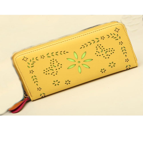 Customized Hollowed out PU Leather Wallets for Different Designs